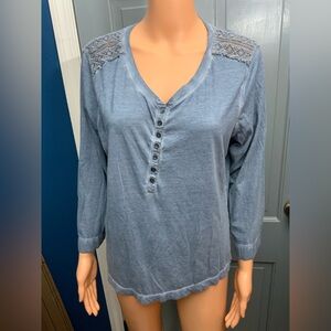 Ralph LaurenWomen's Blue Button-Up Top